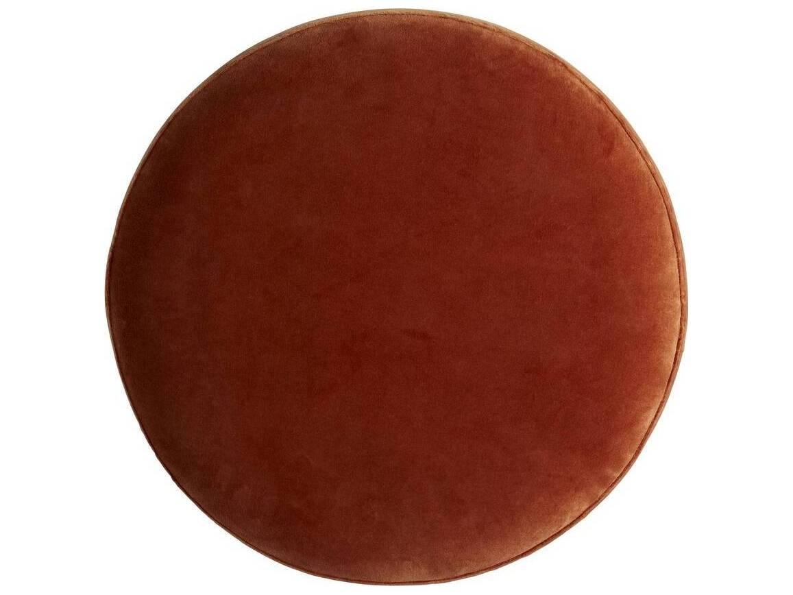 Arteriors Home Avalon Persimmon Velvet Red Upholstered Ottoman