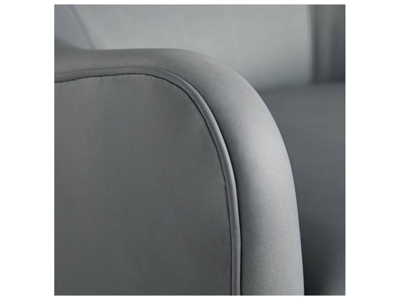 Arteriors Home Delfino Swivel Gray Leather Accent Chair