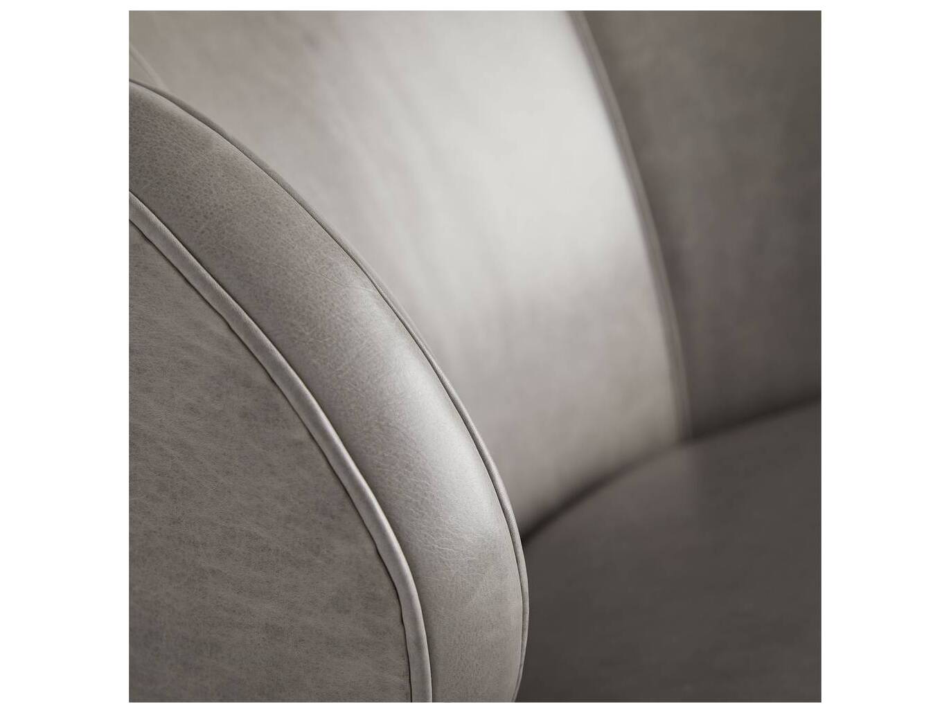 Arteriors Home Gray Leather Accent Chair