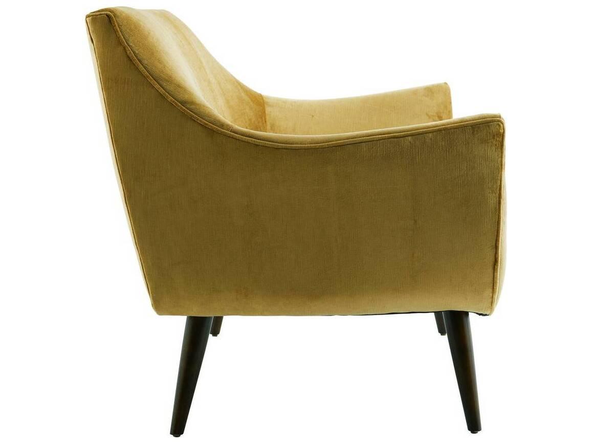 Arteriors Home Leandro Marigold Yellow Velvet Upholstered Loveseat