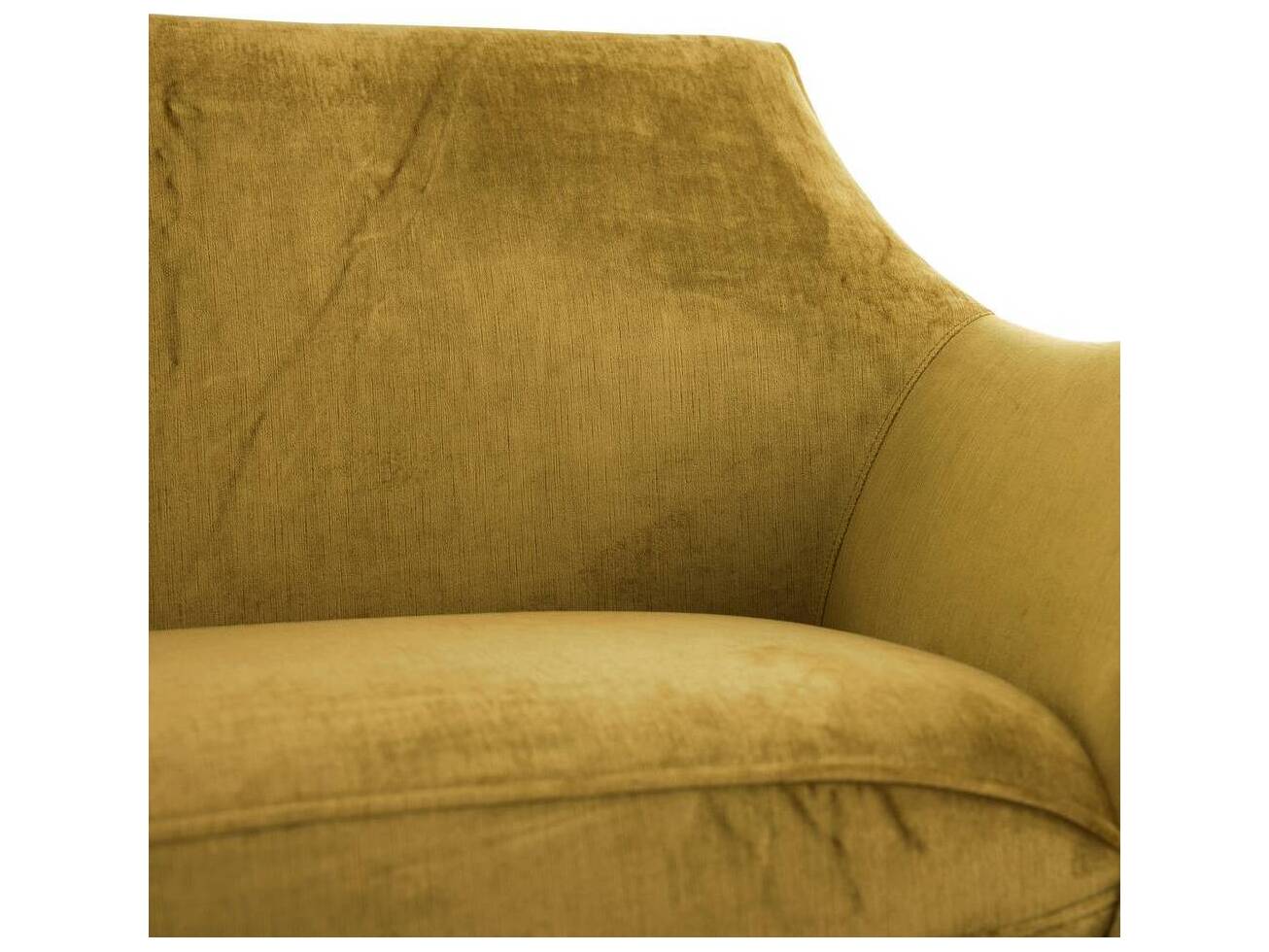 Arteriors Home Leandro Marigold Yellow Velvet Upholstered Loveseat