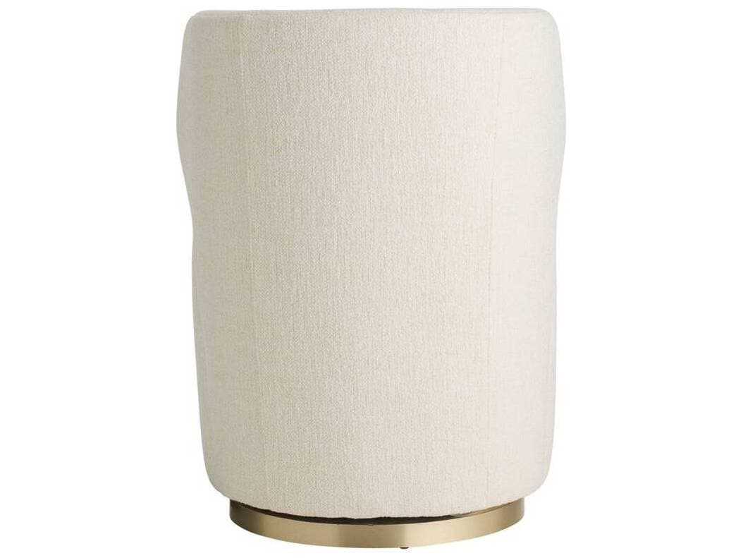 Arteriors Home Poppy Swivel White Accent Chair