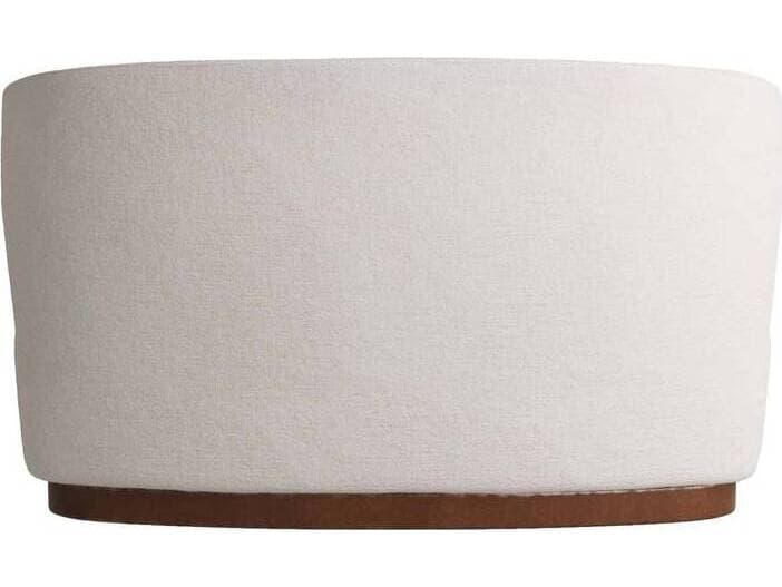 Arteriors Home Pasadena Cloud Dark Walnut White Upholstered Loveseat