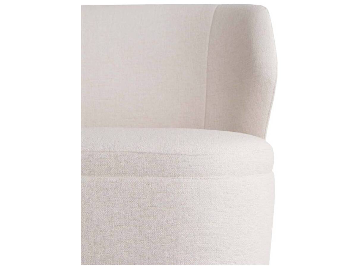 Arteriors Home Pasadena Cloud Dark Walnut White Upholstered Loveseat