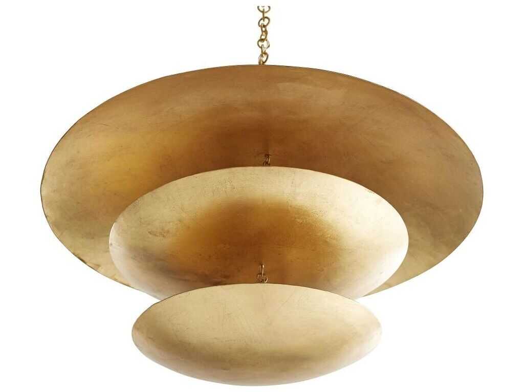 Arteriors Home Florko 8-Light Gold Leaf Bowl Pendant