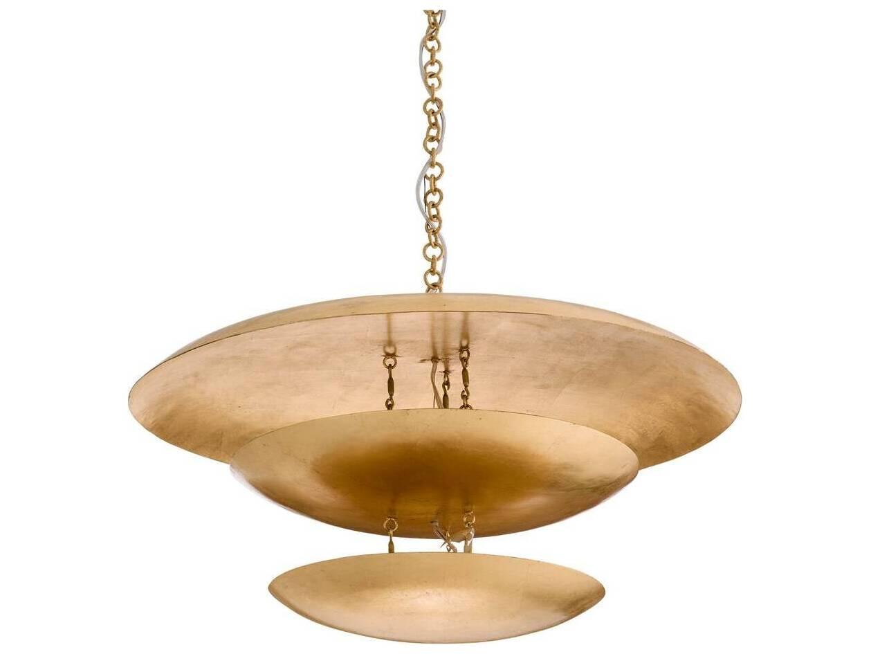 Arteriors Home Florko 8-Light Gold Leaf Bowl Pendant
