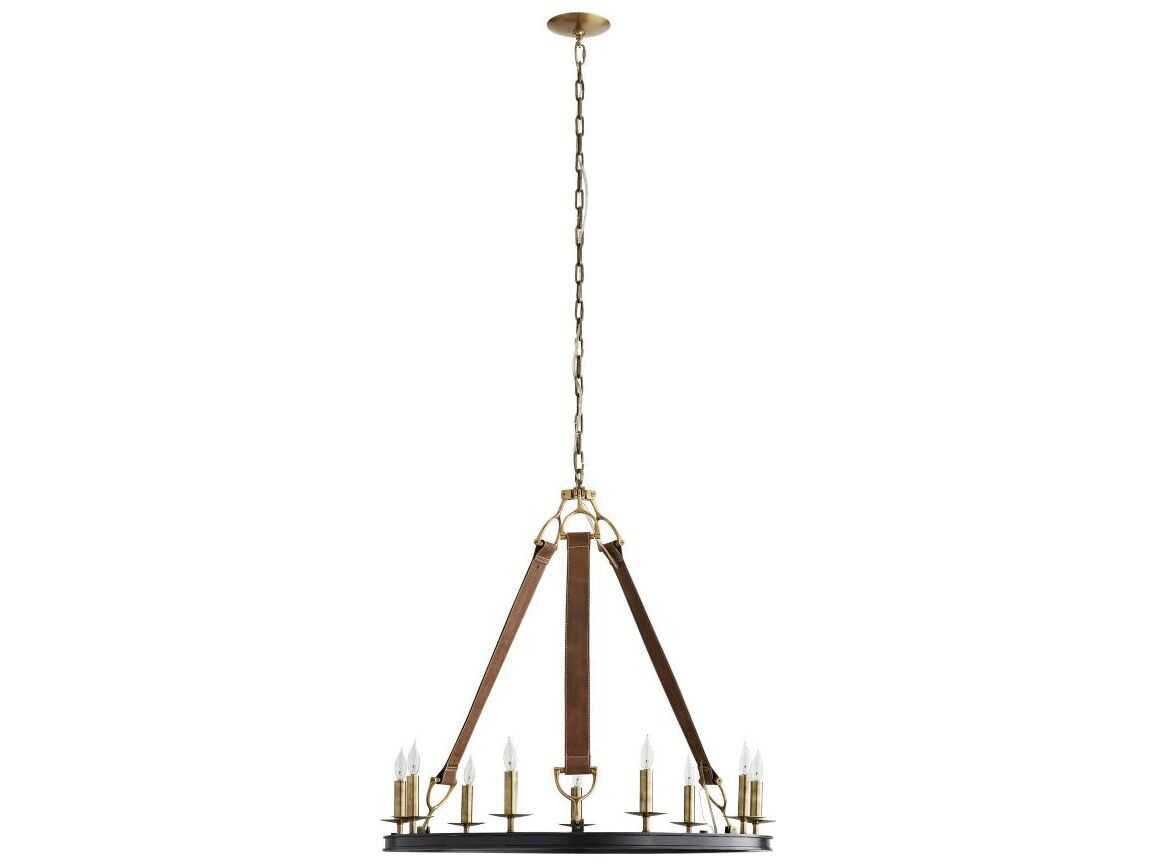 Arteriors Home Chaney 9-Light Bronze Candelabra Chandelier
