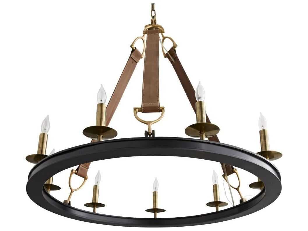 Arteriors Home Chaney 9-Light Bronze Candelabra Chandelier