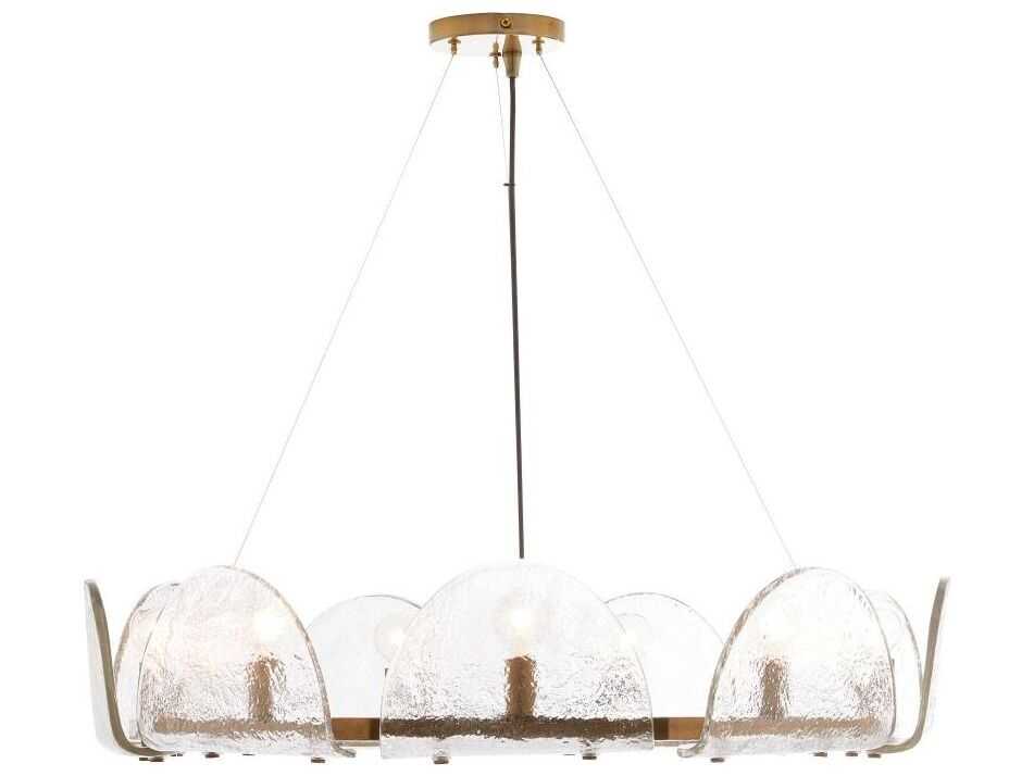 Arteriors Home Mendez 9-Light Antique Brass Chandelier