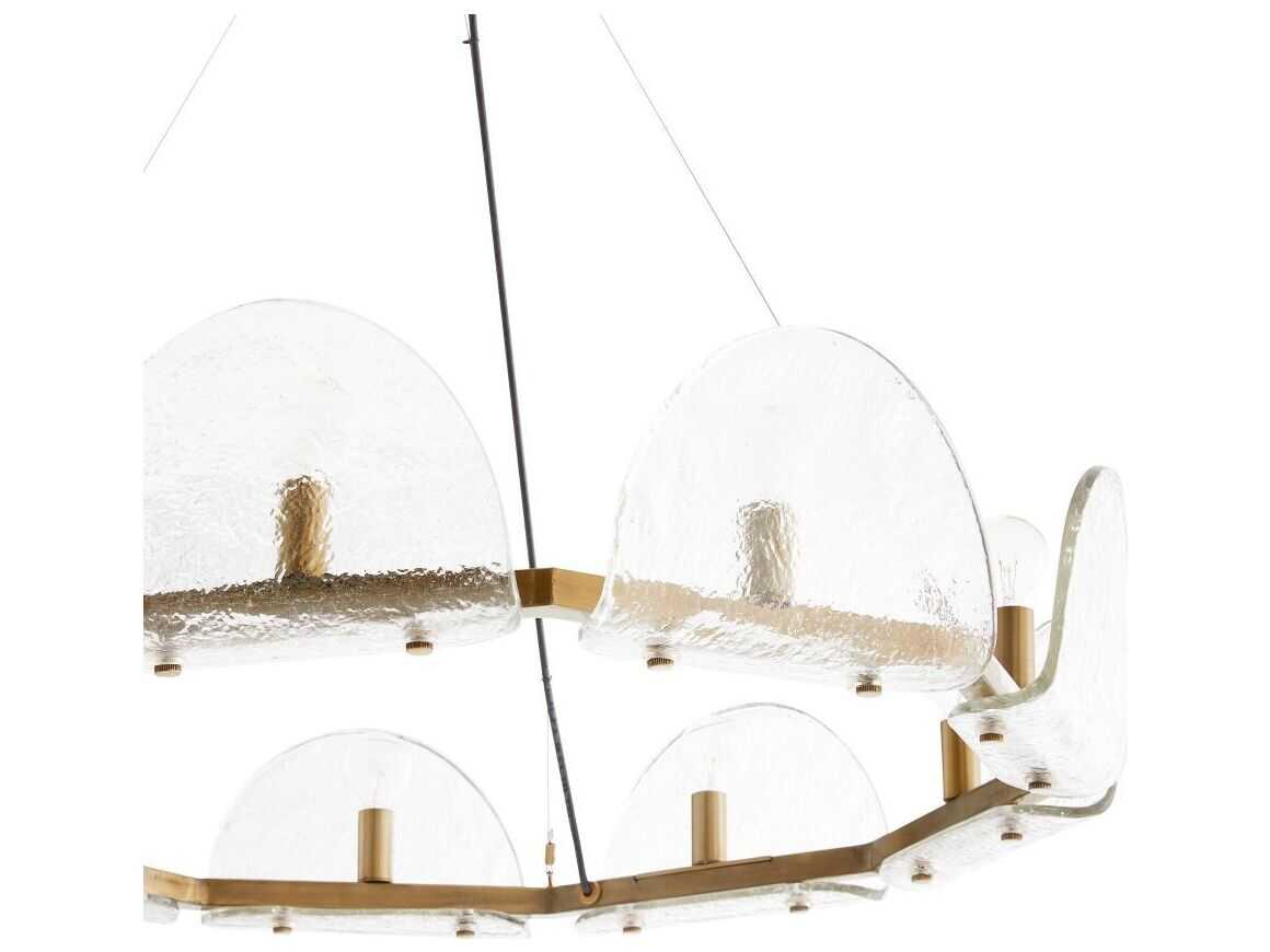 Arteriors Home Mendez 9-Light Antique Brass Chandelier