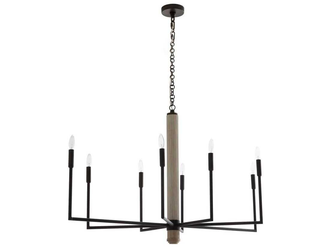 Arteriors Home Orlando 8-Light Blackened Iron Island Pendant