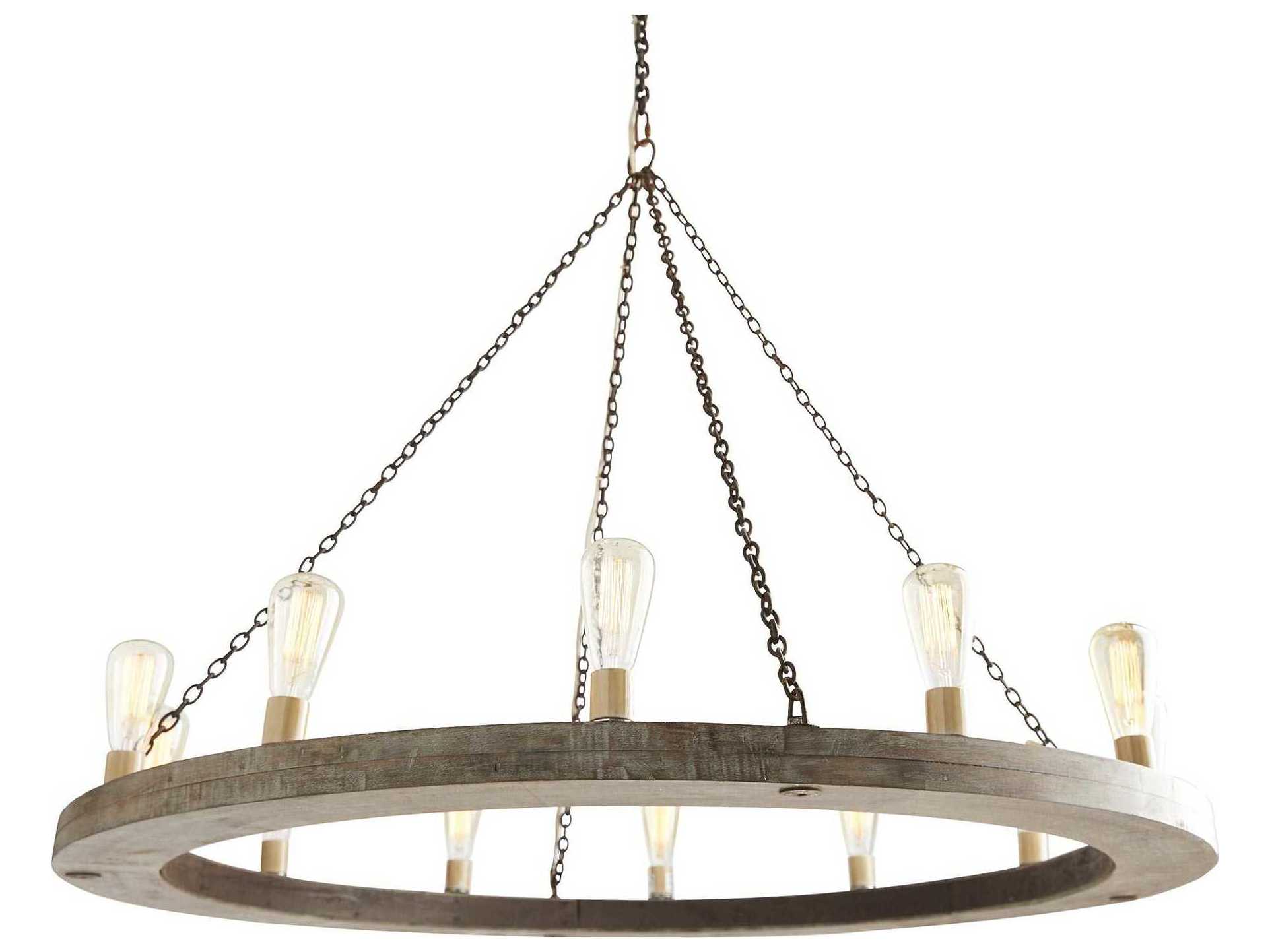 Arteriors Home Geoffrey 12-Light Gray Round Chandelier