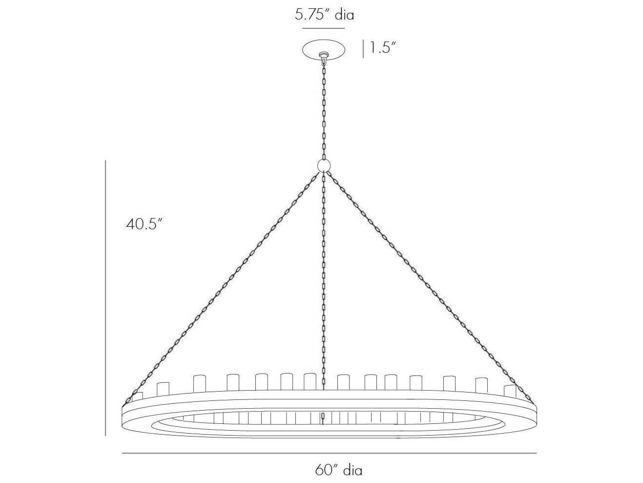 Arteriors Home Geoffrey 20-Light Gray Stained Wood Rust Chandelier