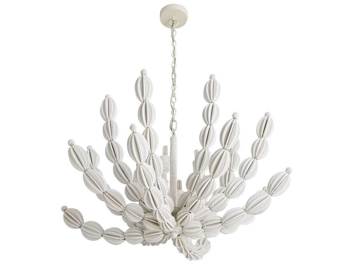 Arteriors Home Indi 6-Light White Chandelier