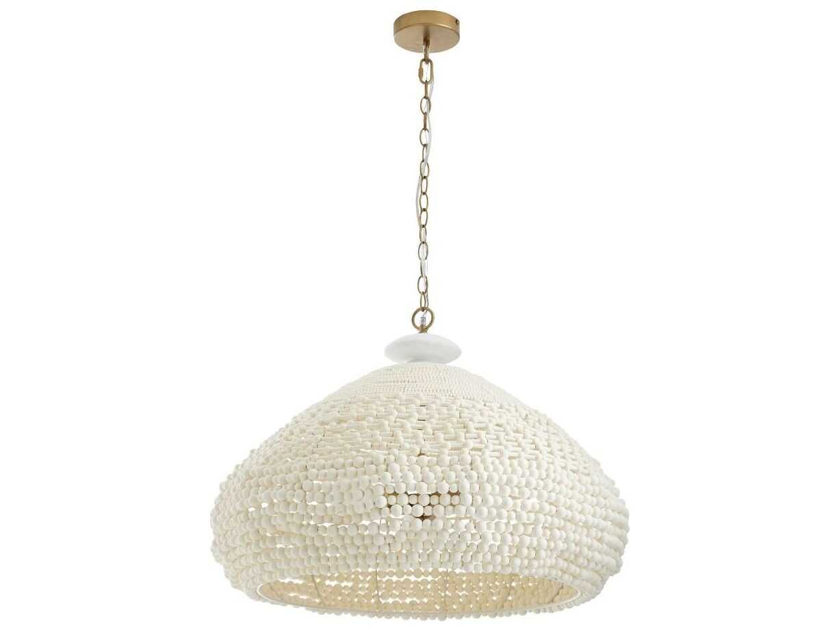 Arteriors Home Lilo 3-Light White Pendant