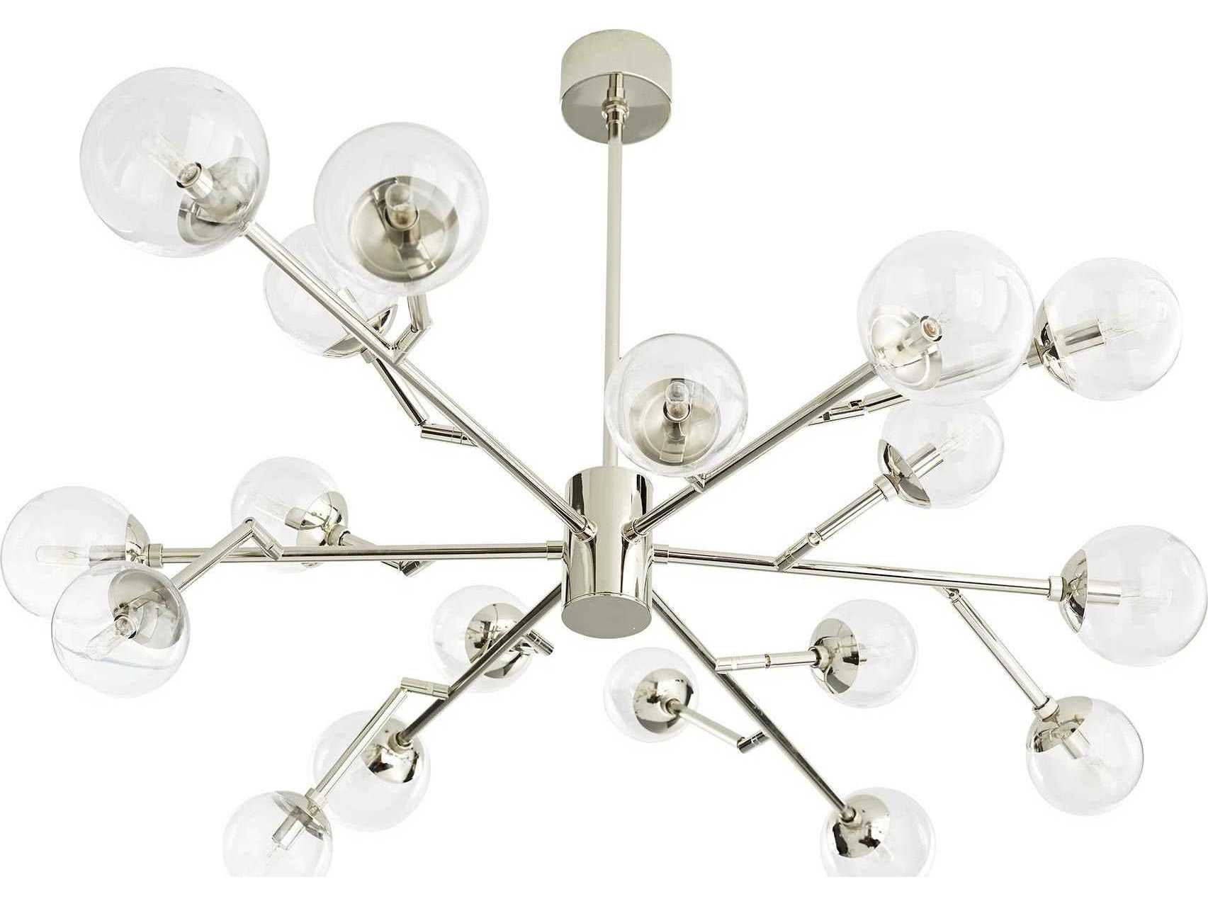Arteriors Home Dallas  18-Light Polished Nickel Globe Chandelier