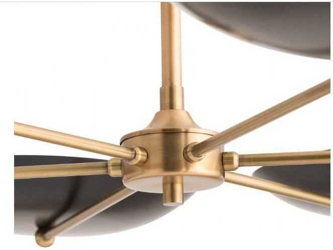 Arteriors Home Griffith 6-Light Antique Brass Bowl Linear Chandelier