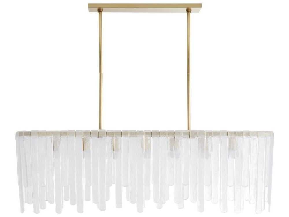 Arteriors Home Leighton 7-Light Antique Brass Linear Island Pendant