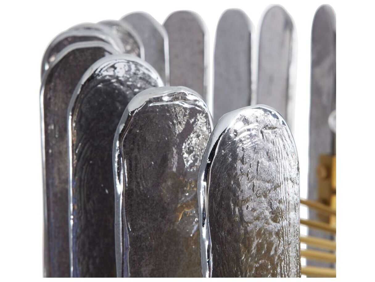 Arteriors Home Klaus 8-Light Antique Brass Gray Drum Pendant