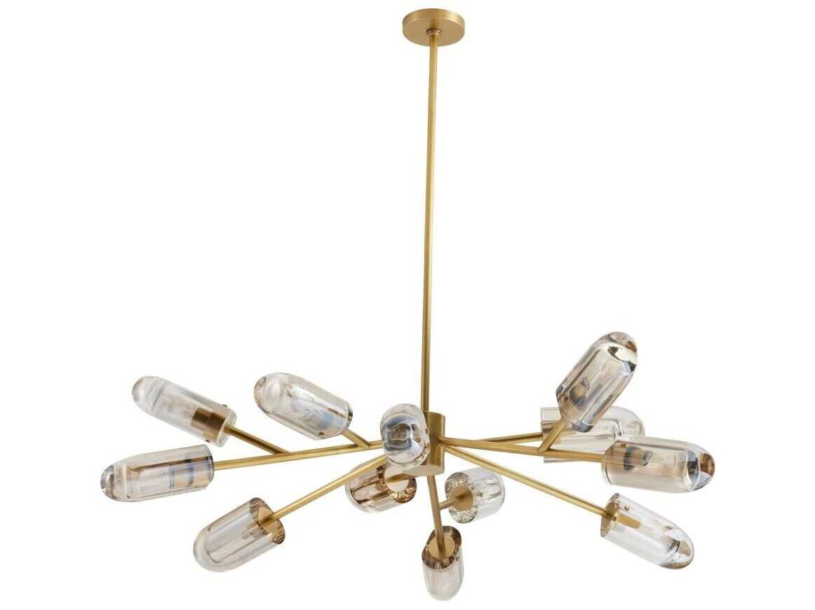 Arteriors Home Javier 12-Light Antique Brass Chandelier