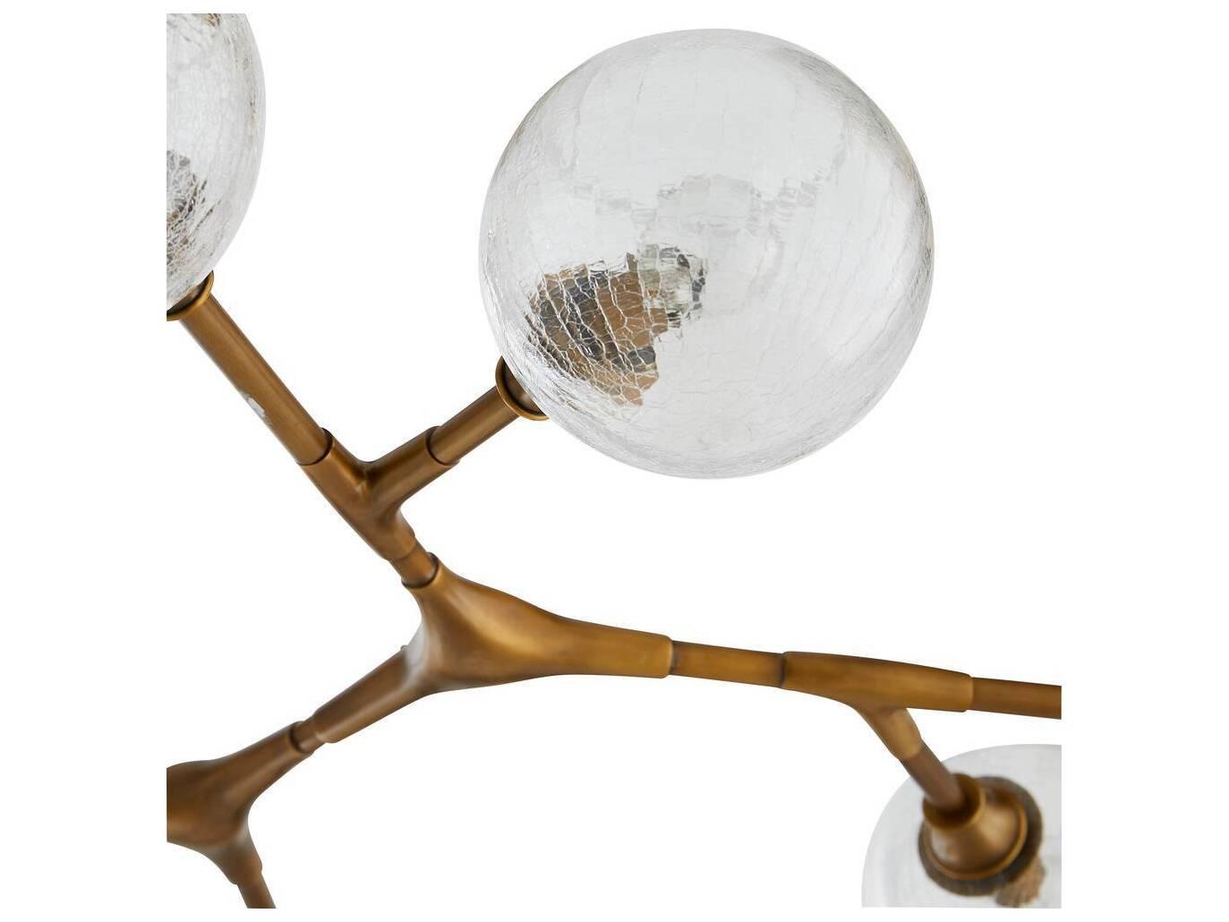Arteriors Home Mahowald 16-Light Antique Brass Globe Chandelier