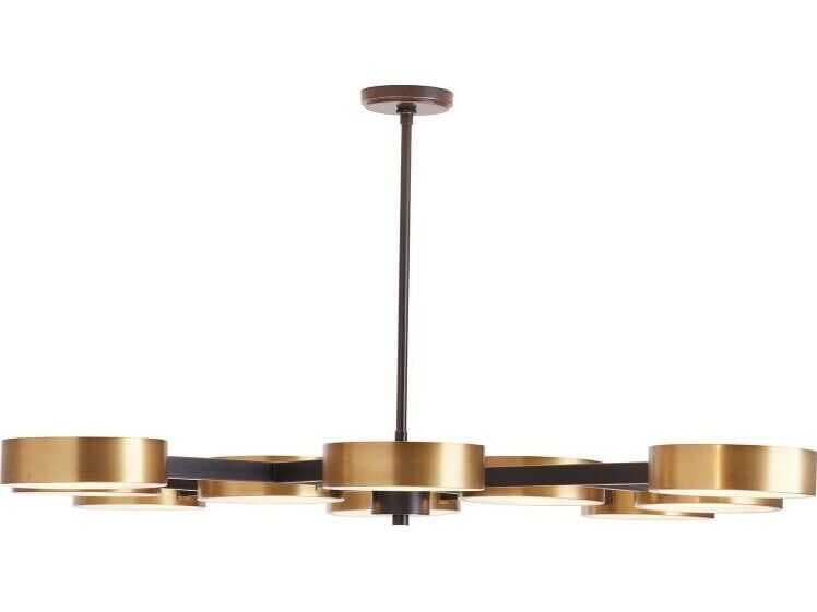Arteriors Home Linus 10-Light Antique Brass Bronze Chandelier