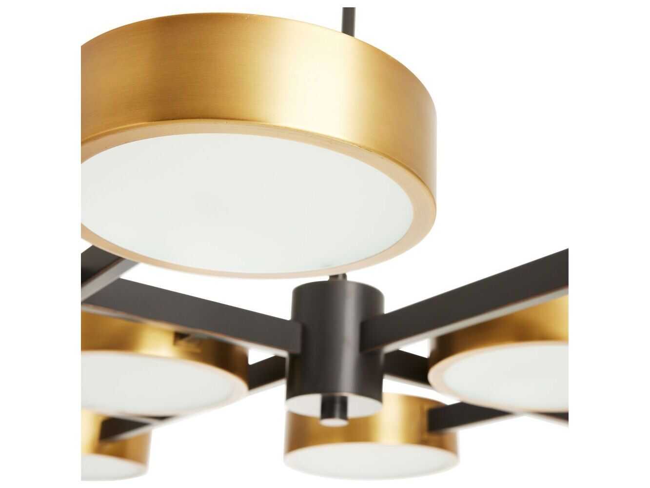 Arteriors Home Linus 10-Light Antique Brass Bronze Chandelier