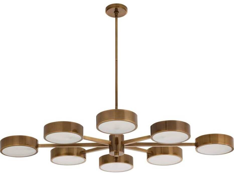 Arteriors Home Linus 8-Light Heritage Brass Chandelier