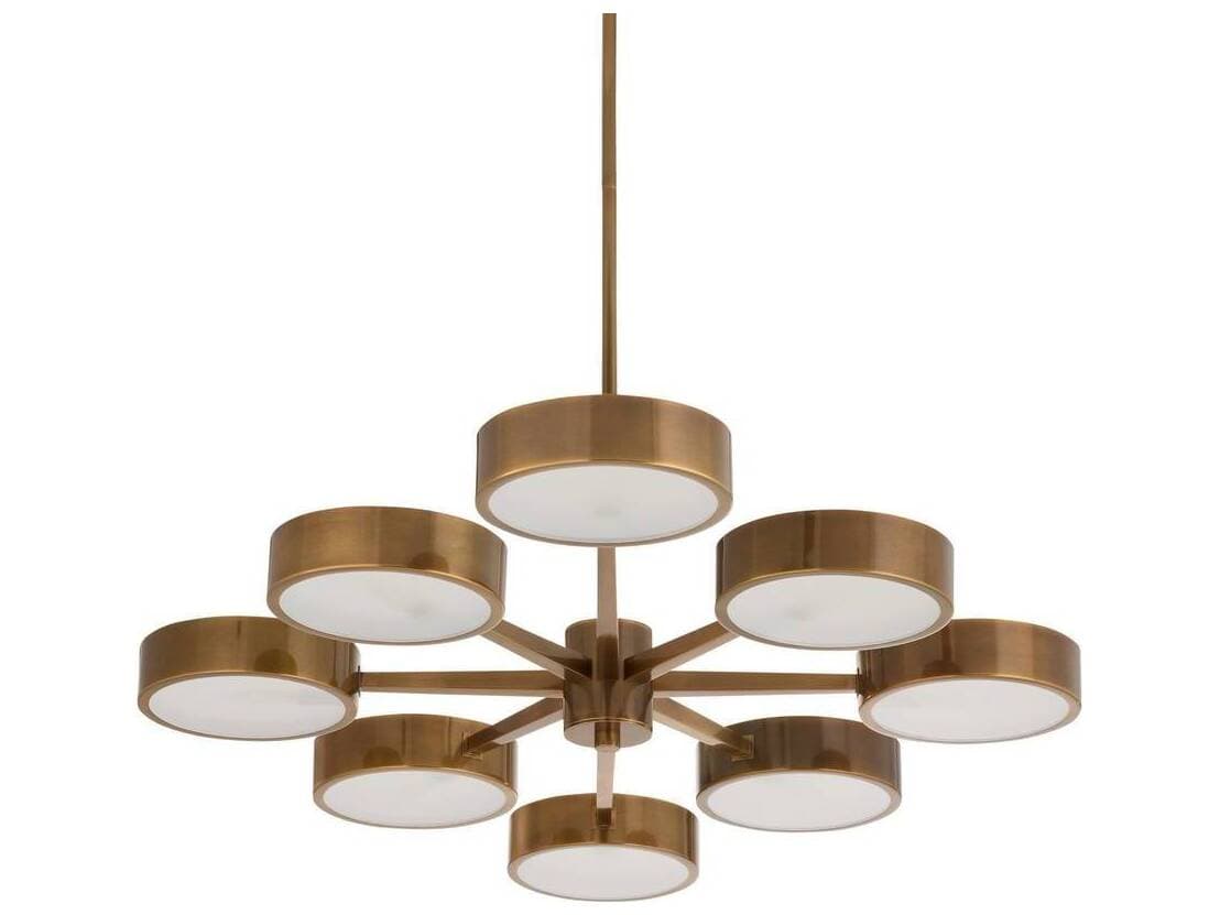 Arteriors Home Linus 8-Light Heritage Brass Chandelier