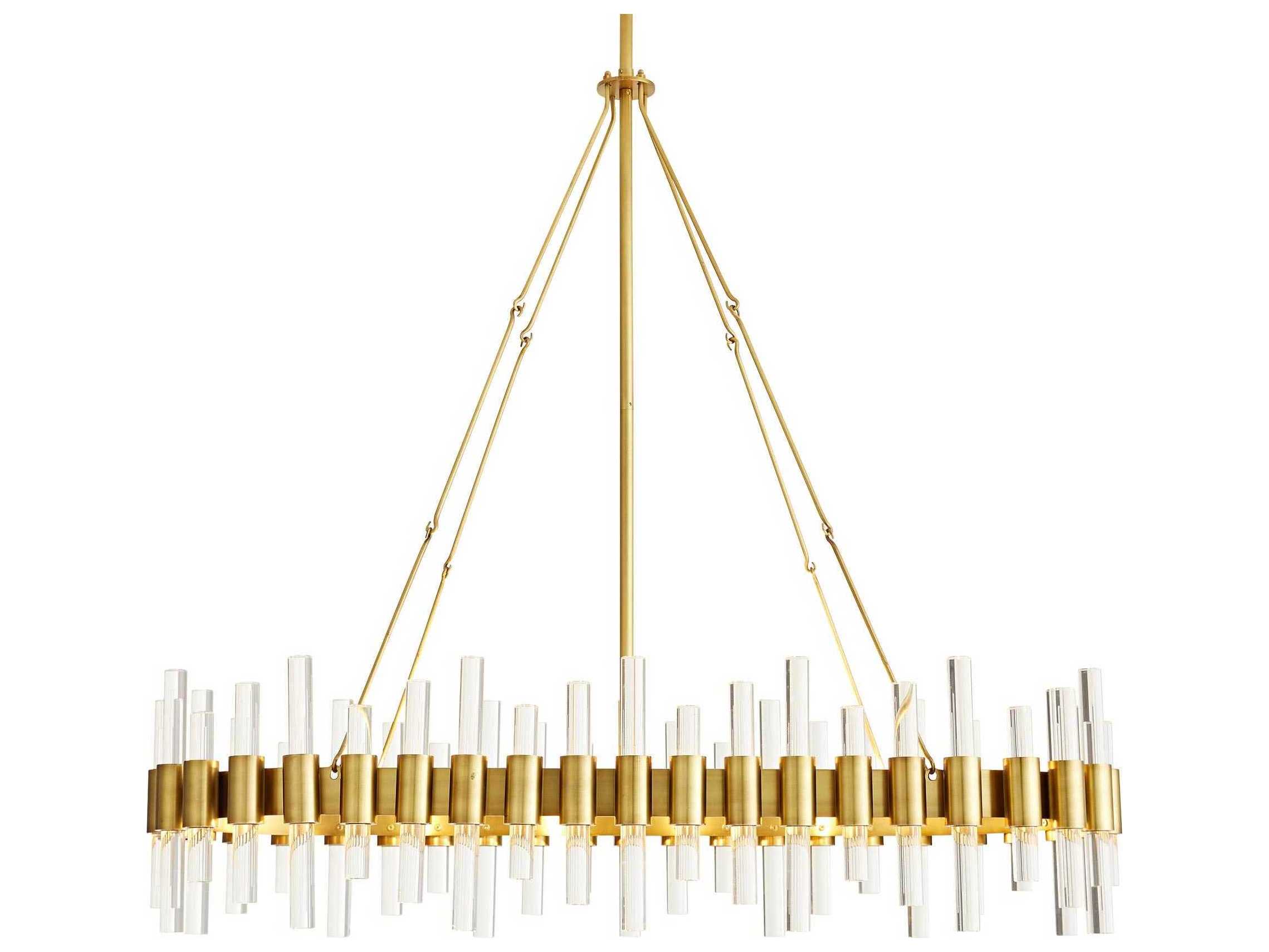 Arteriors Home Haskell  10-Light Antique Brass Island Pendant