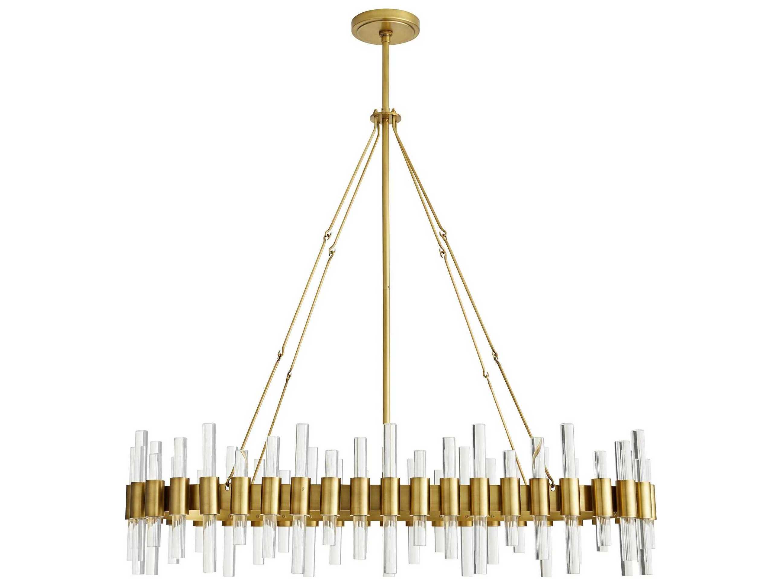 Arteriors Home Haskell  10-Light Antique Brass Island Pendant