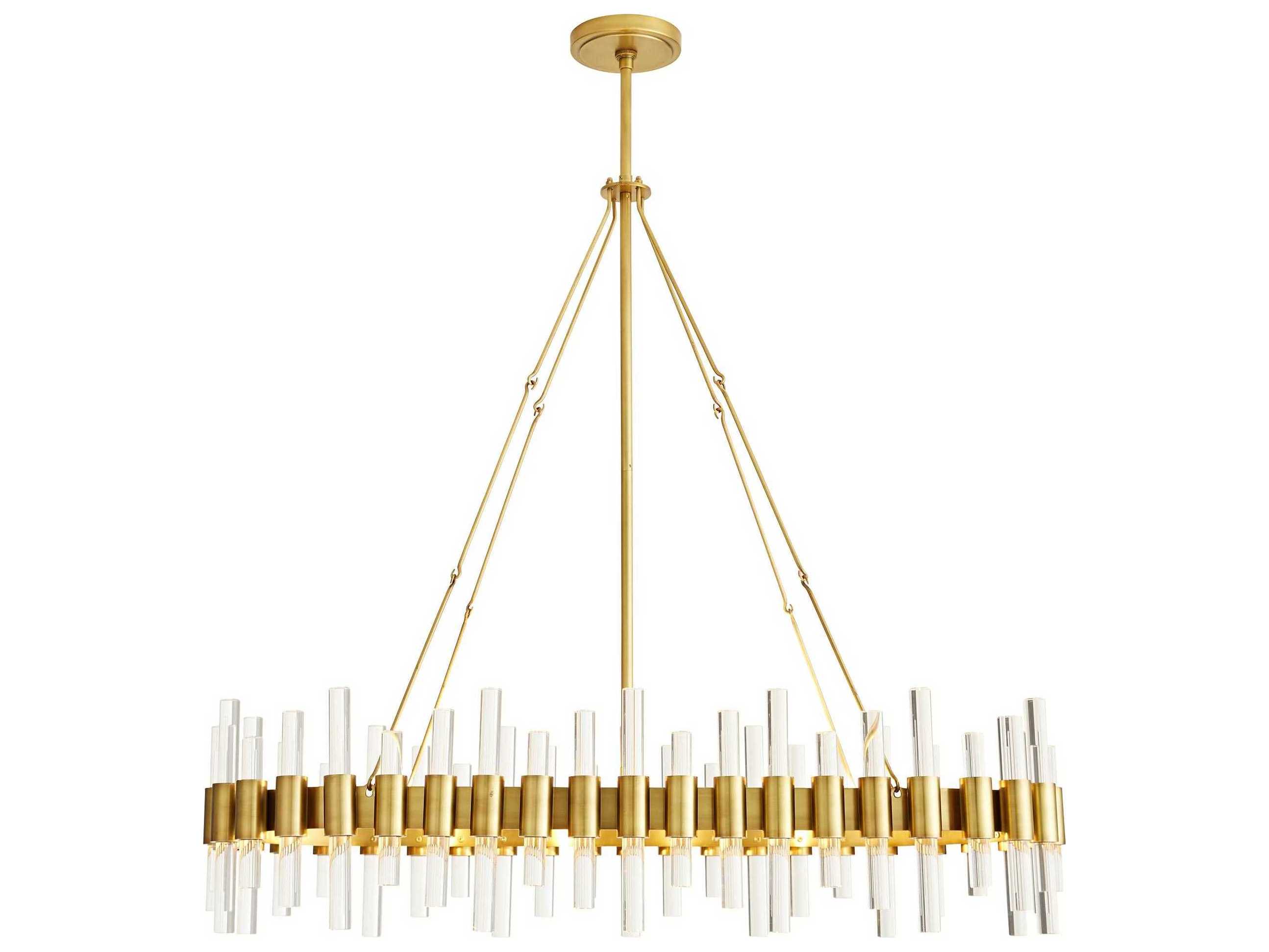 Arteriors Home Haskell  10-Light Antique Brass Island Pendant