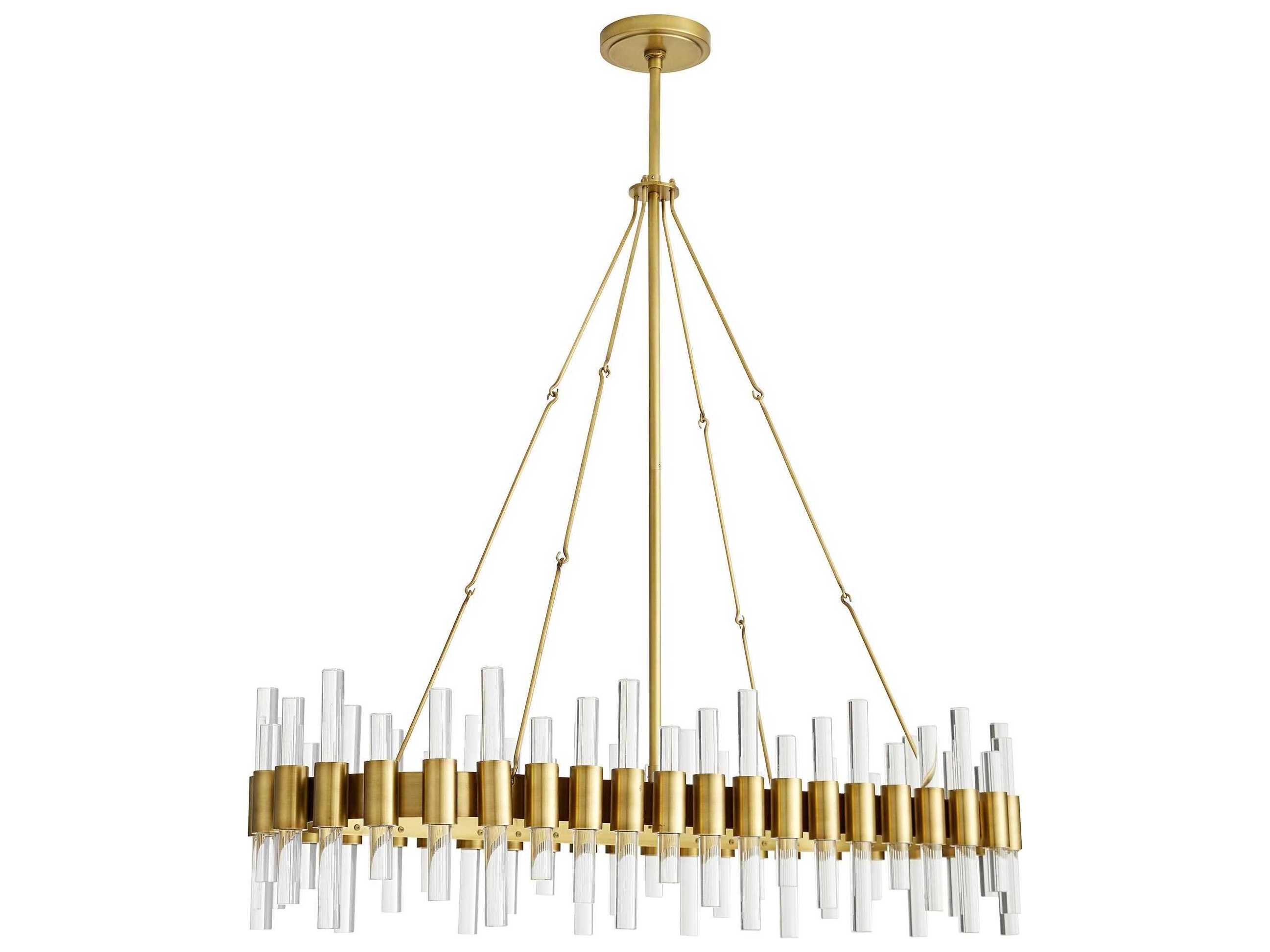 Arteriors Home Haskell  10-Light Antique Brass Island Pendant