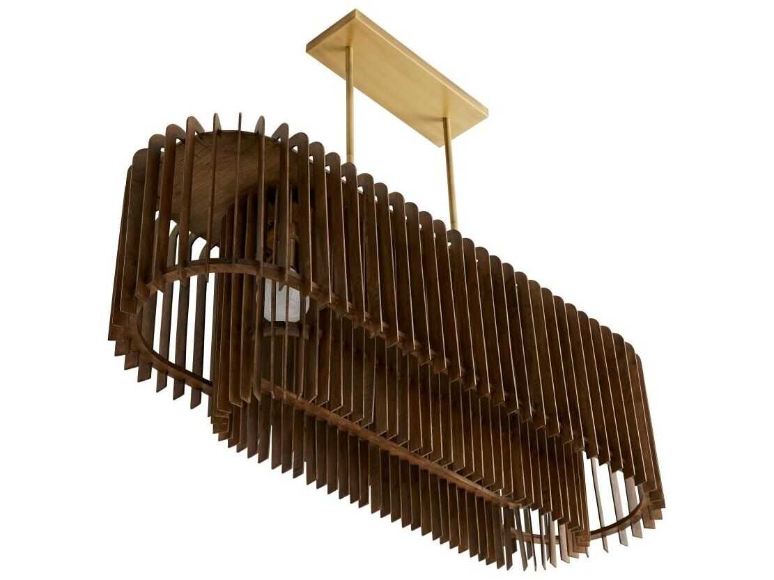 Arteriors Home Valencia 5-Light Antique Brass Brown Island Pendant