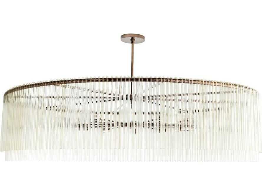 Arteriors Home Royalton 12-Light Brown Nickel Drum Chandelier