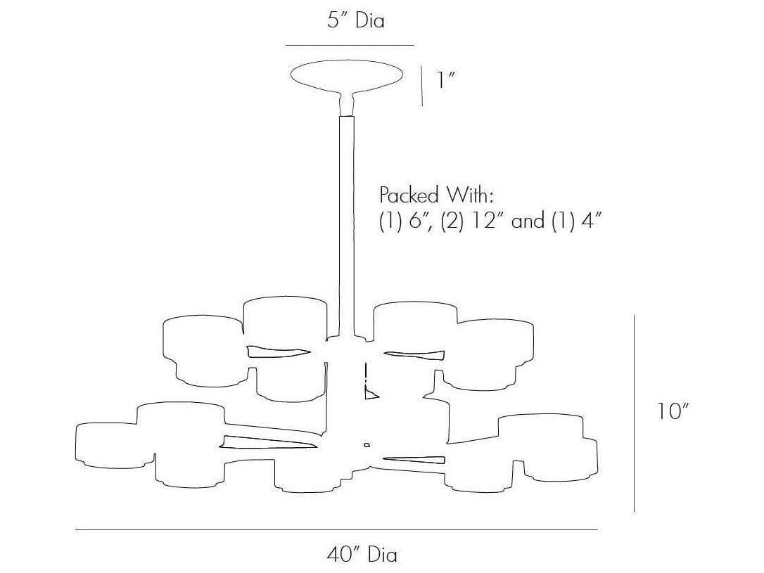 Arteriors Home Jalen 16-Light Bronze Vintage Brass Tiered Chandelier