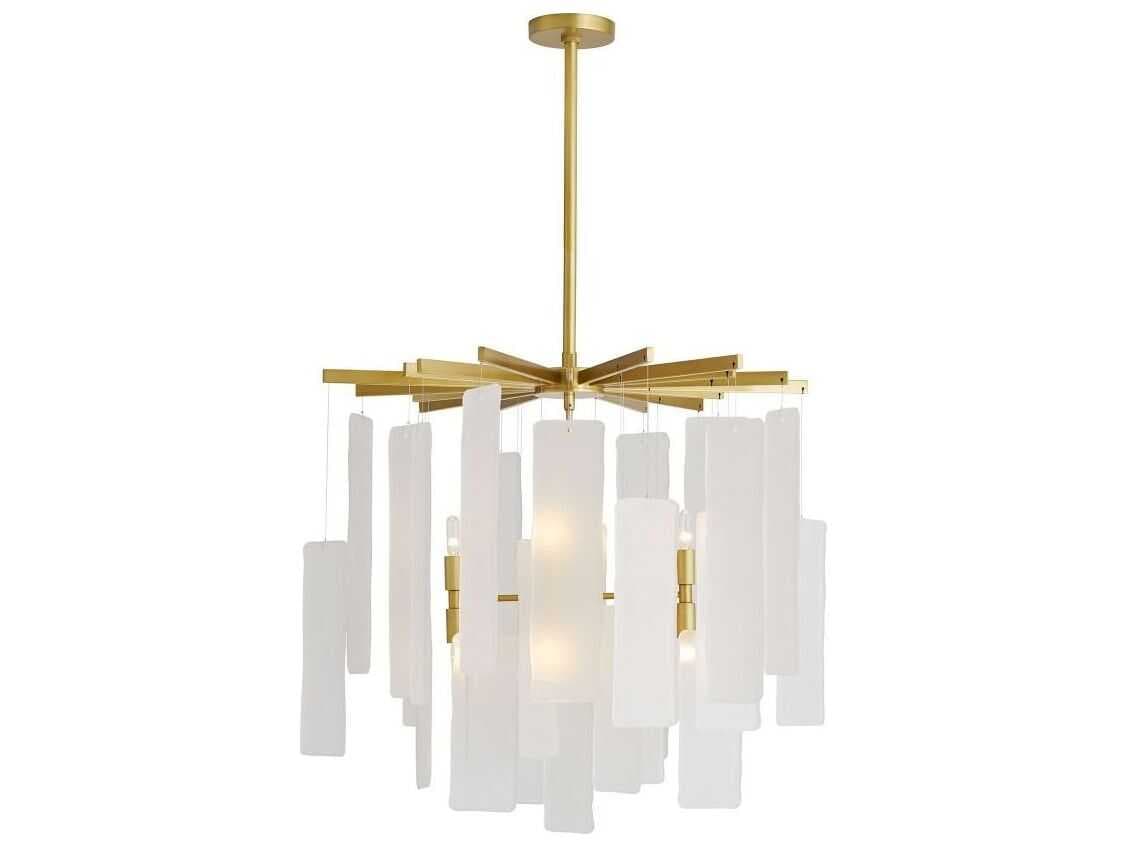 Arteriors Home Harriet 8-Light Antique Brass Chandelier