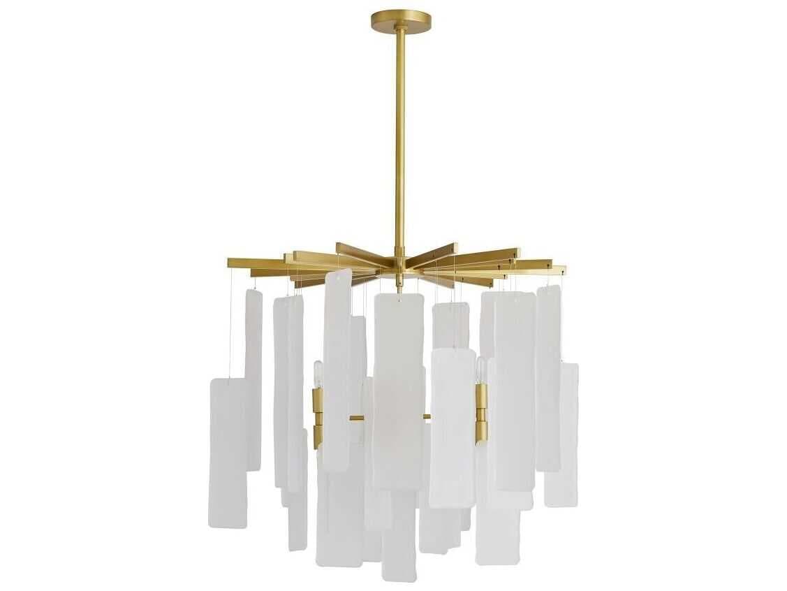 Arteriors Home Harriet 8-Light Antique Brass Chandelier