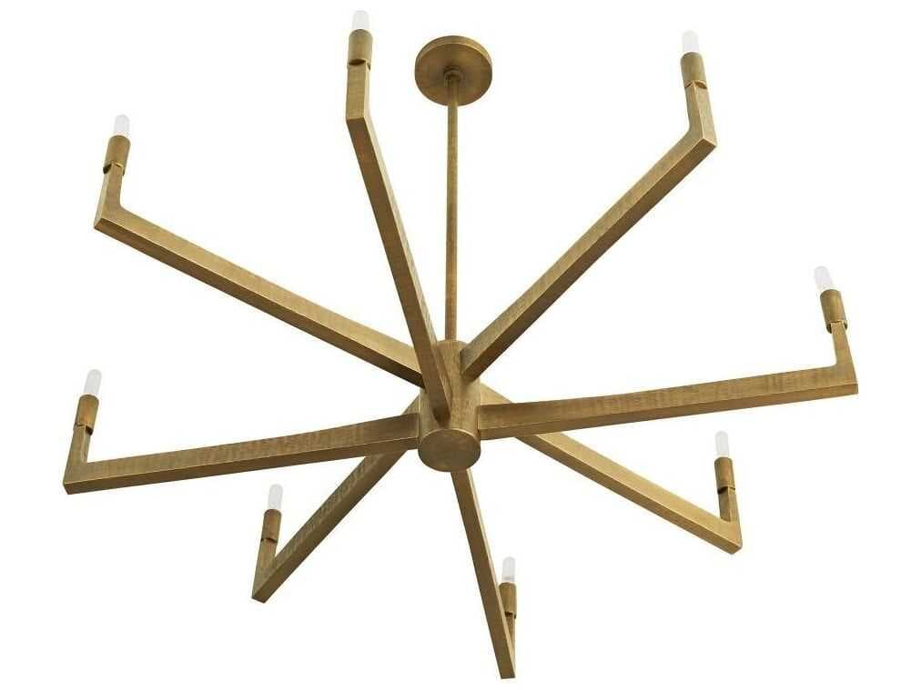 Arteriors Home Griff 8-Light Antique Brass Candelabra Chandelier