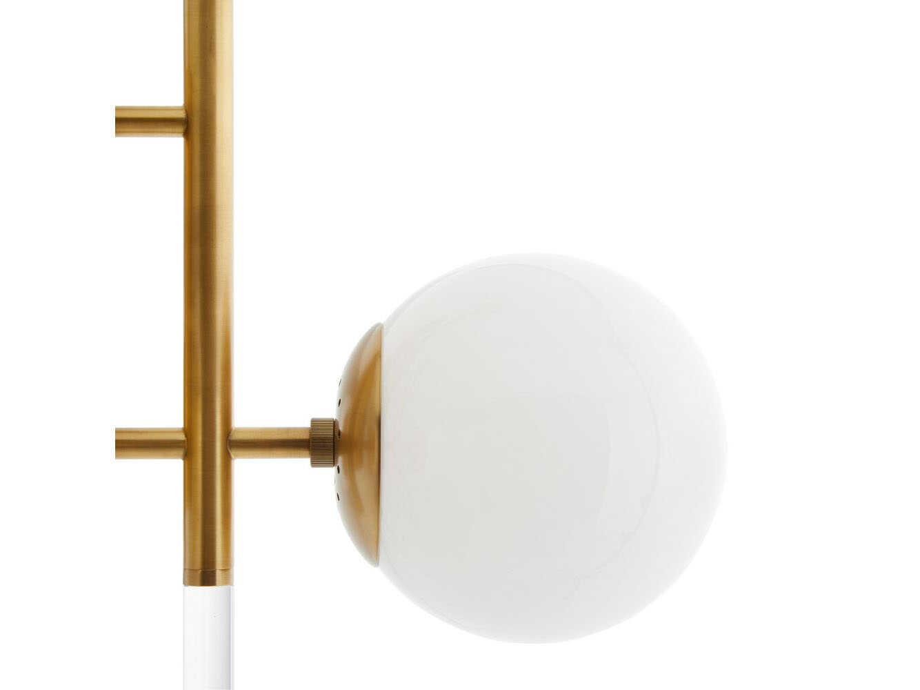 Arteriors Home Oberon 3-Light Antique Brass Globe Chandelier