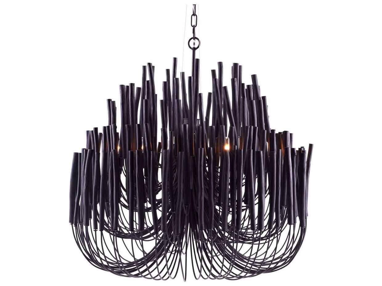 Arteriors Home Tilda 6-Light Black Chandelier