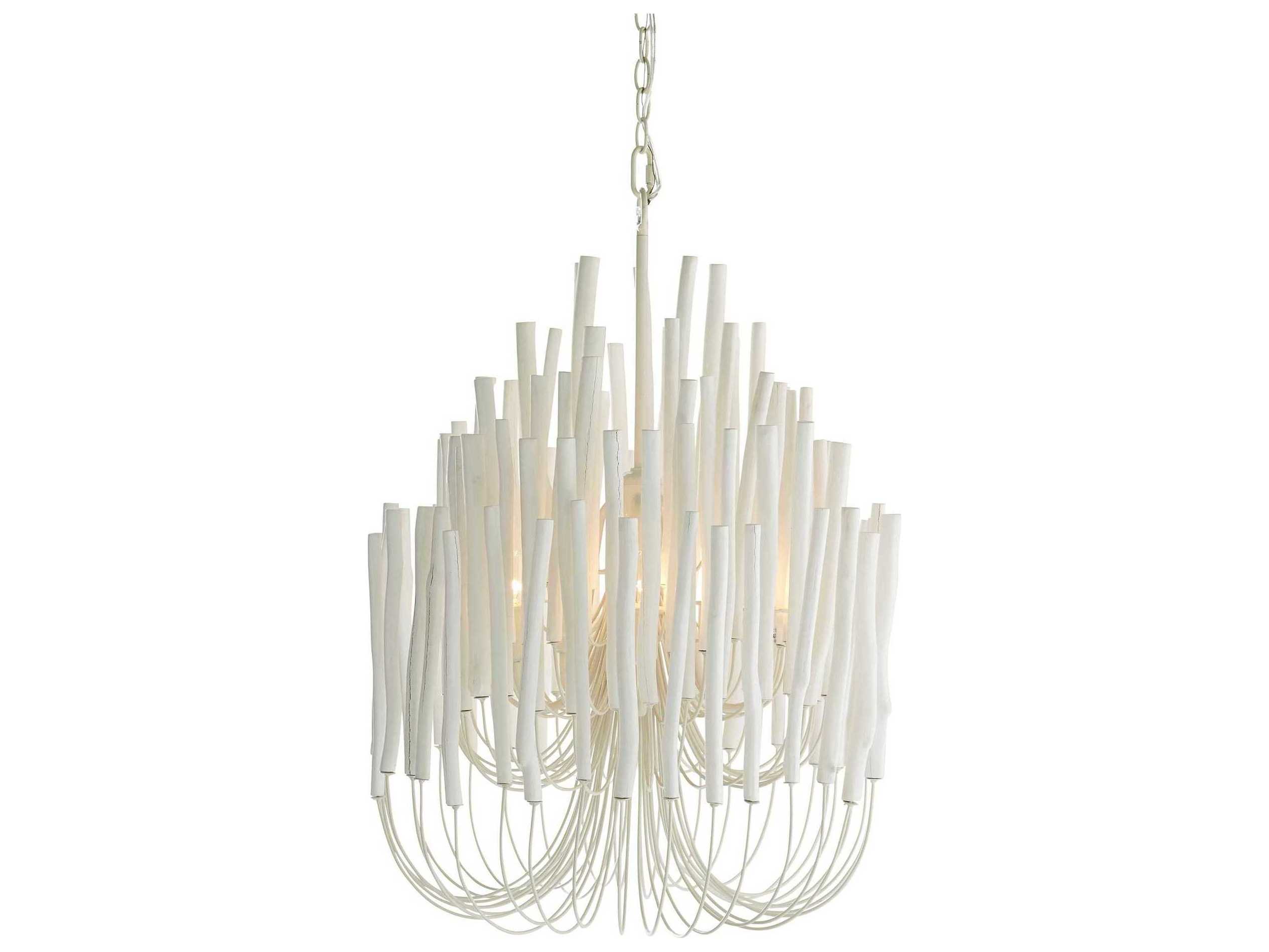Arteriors Home Tilda 5-Light White Washed Empire Chandelier