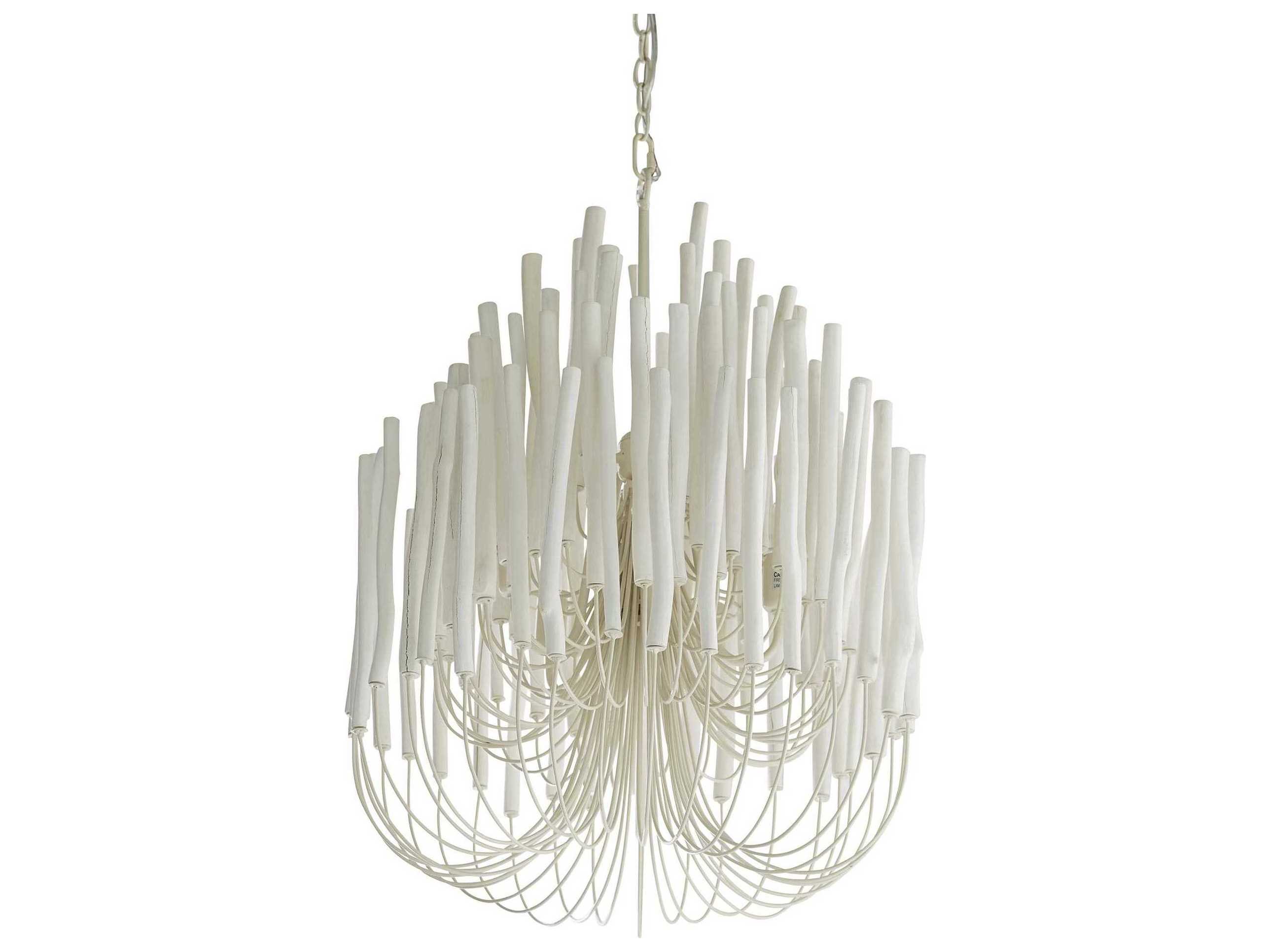 Arteriors Home Tilda 5-Light White Washed Empire Chandelier