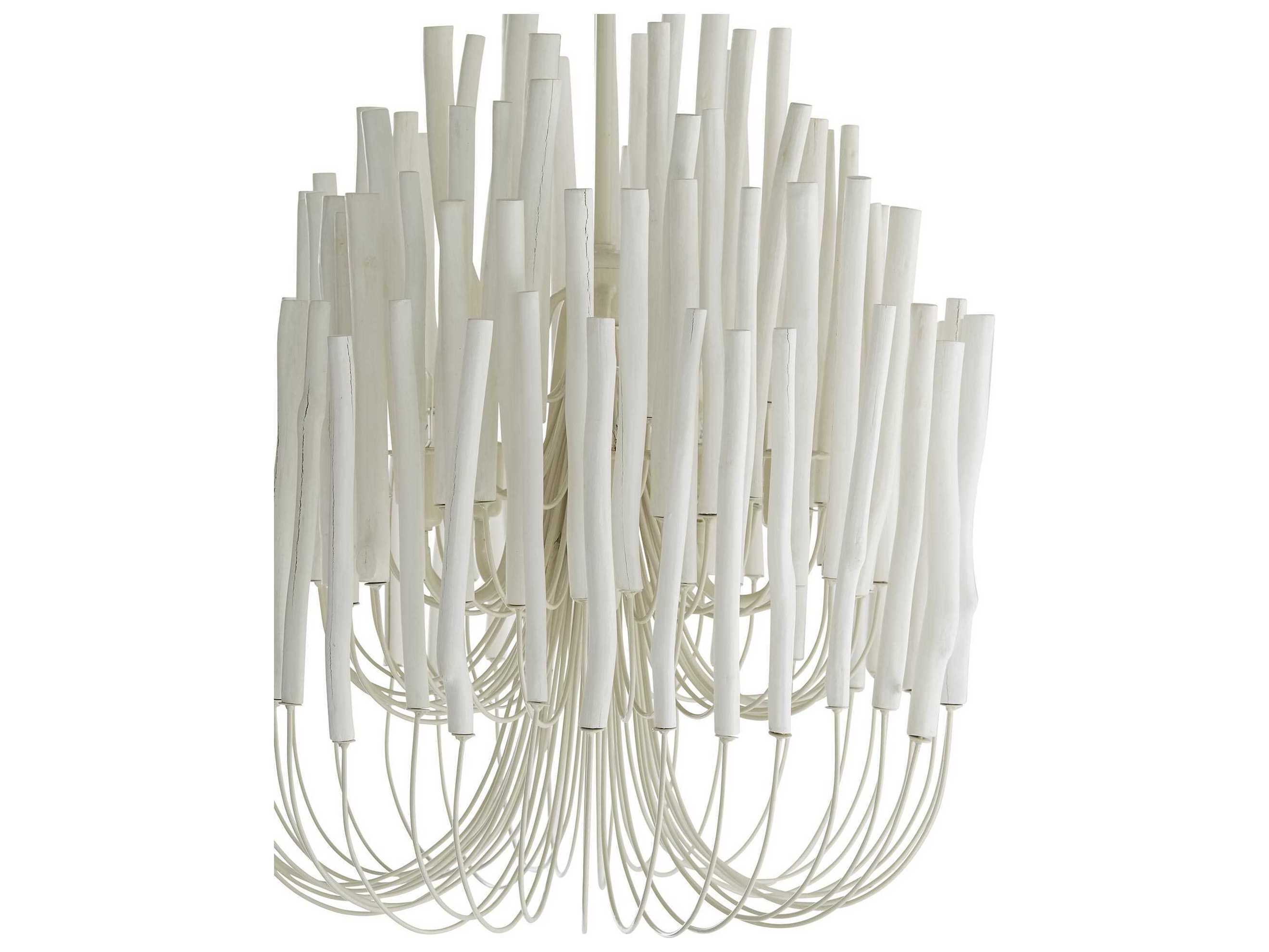 Arteriors Home Tilda 5-Light White Washed Empire Chandelier