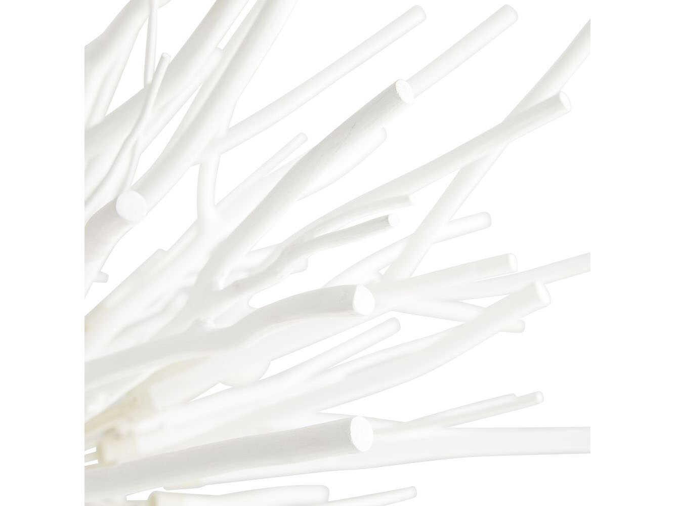 Arteriors Home Finch 8-Light Whitewash Stained Wood White Sputnik Pendant