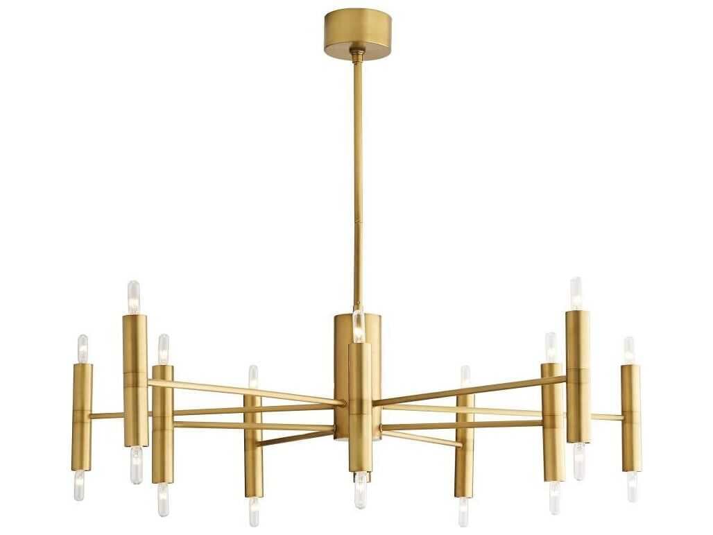 Arteriors Home Bozeman 20-Light Antique Brass Candelabra Chandelier
