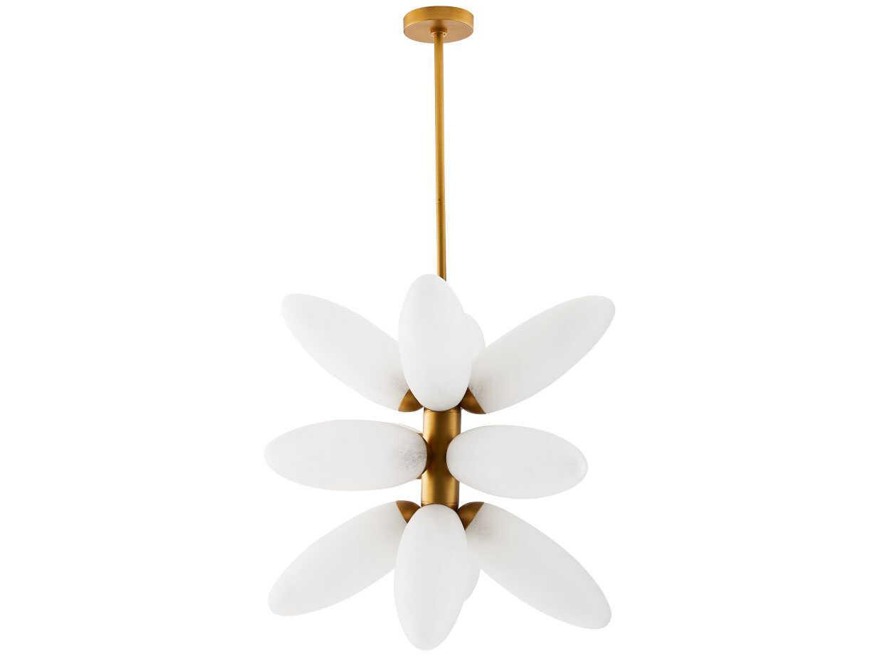 Arteriors Home Starling 12-Light Brushed Brass Sputnik Chandelier