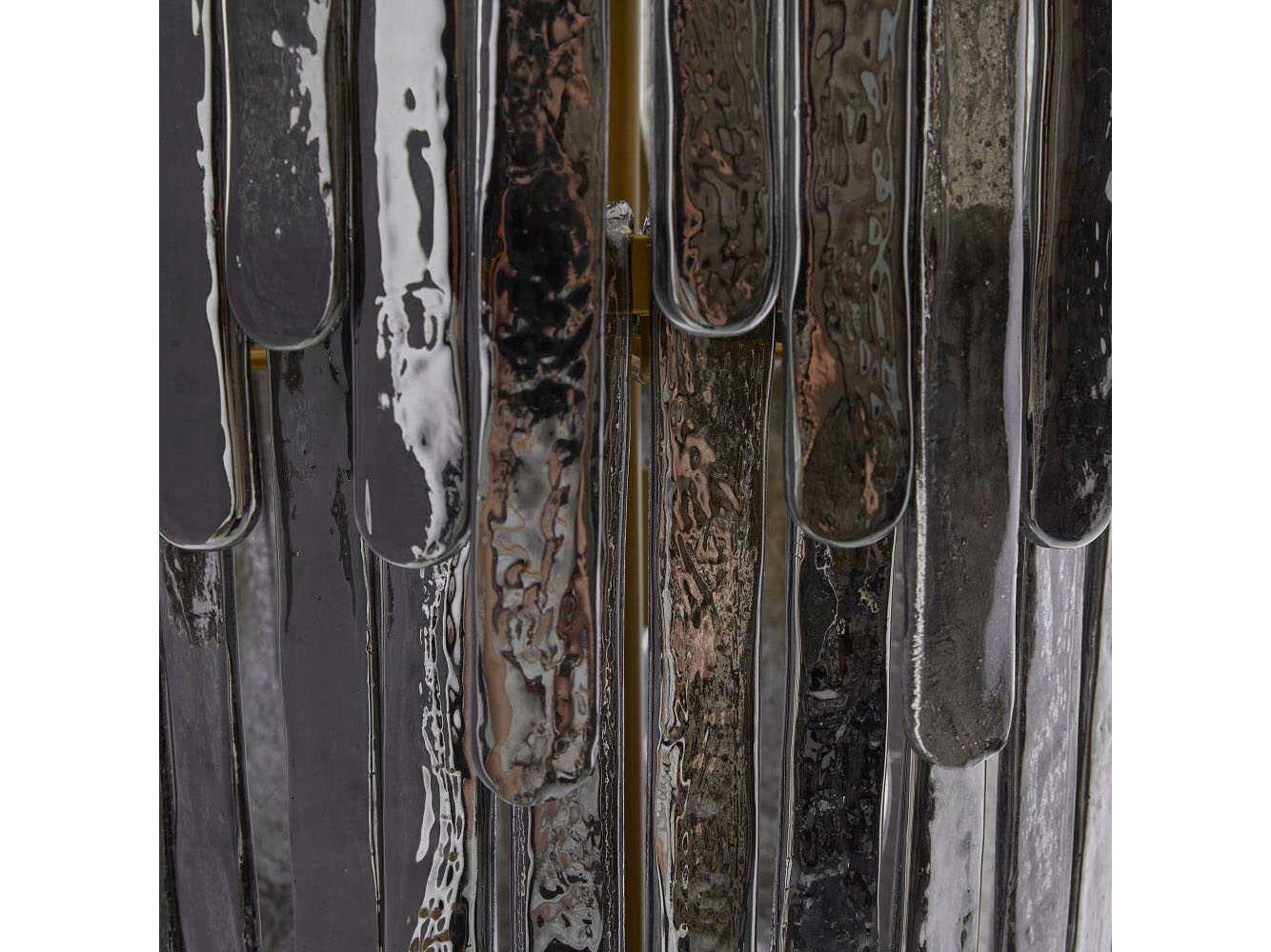 Arteriors Home Raine 7-Light Antique Brass Black Tiered Chandelier