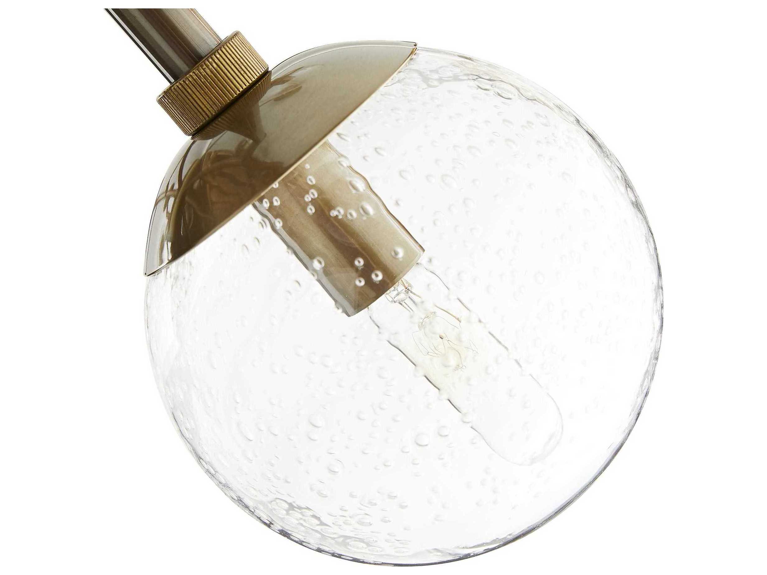 Arteriors Home Dallas  18-Light Vintage Brass Globe Chandelier