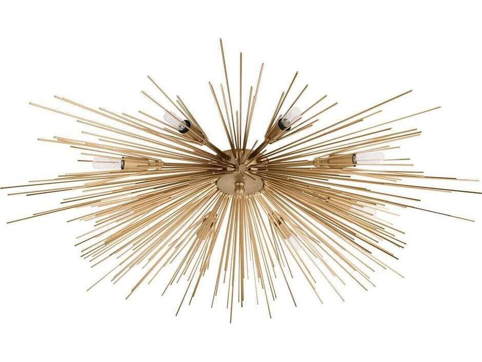 Arteriors Home Roxanne 8-Light Antique Brass Sputnik Flush Mount